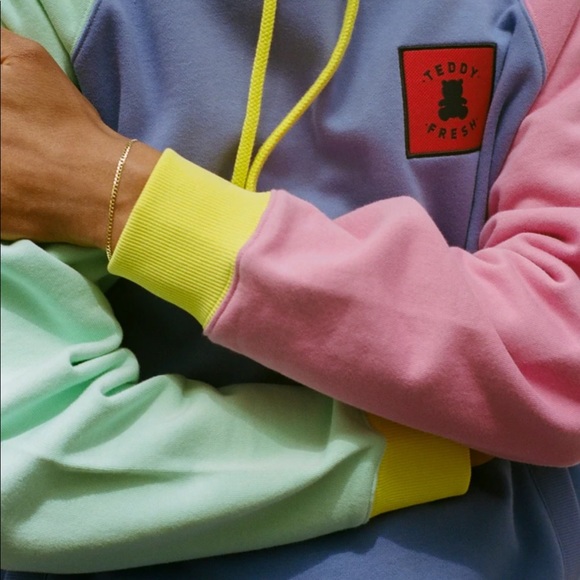 Teddy fresh unisex color block hoodie - Picture 4 of 6
